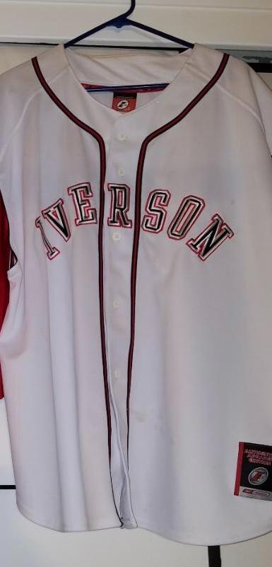 Iverson's "Throwback" Baseball Jersey