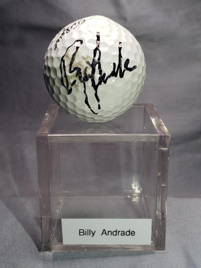 Billy Andrade Signed Golf Ball