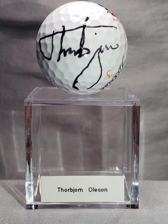 Thorbjom Oleson Signed Golf Ball