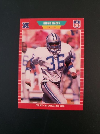 1989 Pro Set Detroit Lions