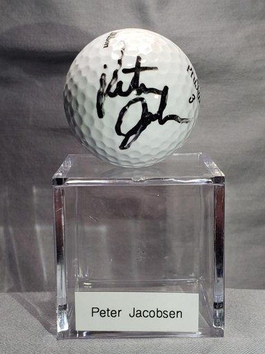 Peter Jacobsen Signed Golf Ball