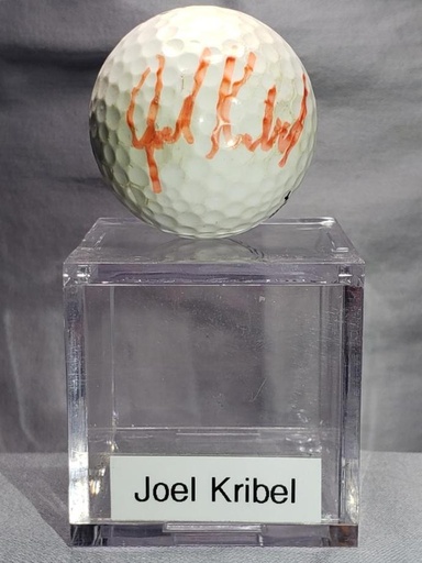 Joel Kribel Signed Golf Ball