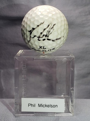 Phil Mickelson Signed Golf Ball